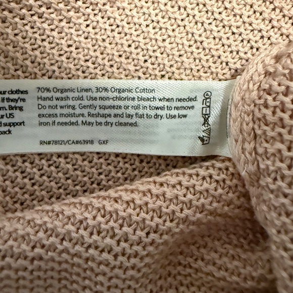 Eileen Fisher Women’s Organic Linen/cotton Dusty Rose Knitted Sweater Size L‎ - Picture 8 of 8